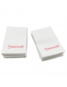 Tradineur - Pack de 4 paquetes de 120 servilletas de papel Mini Service, 1 capa, Gracias por su visita, biodegradables, reciclab
