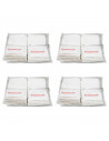 Tradineur - Pack de 4 paquetes de 120 servilletas de papel Mini Service, 1 capa, Gracias por su visita, biodegradables, reciclab