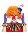 Tradineur - Set de payaso, 5 piezas, poliéster, incluye mini sombrero, nariz, collarín y guantes, accesorios para disfraces, cir