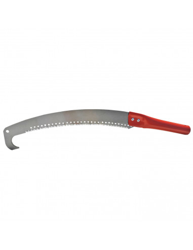 Tradineur - Sierra para podar, especial madera, hoja de 35,5 cm y mango de metal, válida para adaptar mango extensible, serrucho