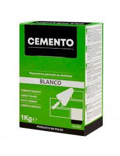 Tradineur - Cemento en polvo, reparaciones generales, albañilería, suelos, muros, uso interior y exterior, fabricado en España (