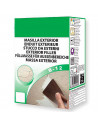 Tradineur - Masilla para exterior en polvo B-12, retapados de grietas, albañilería, reparación de fachadas, fabricado en España