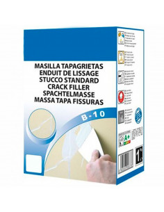 Tradineur - Masilla tapagrietas en polvo B-10, enlucido, retapado de grietas, albañilería, reparación arañazos, fabricado en Esp