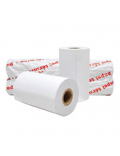 Tradineur - Pack de 10 rollos de papel térmico, válidos para máquinas de TPV, datáfonos, impresoras de recibos, cajas registrado