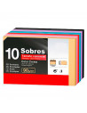 Tradineur - Pack de 120 sobres comerciales de papel, solapa rasgable con tira adhesiva, biodegradables, reciclables, enviar invi