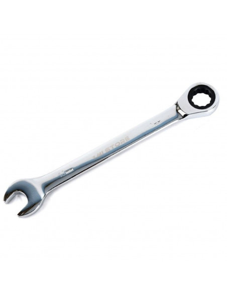 Llave de carraca + llave inglesa de 0,17 cm, para funciones de mecánica o bricolaje, con medidas de 22,5 x 1,5 x 0,2 cm. Herrami