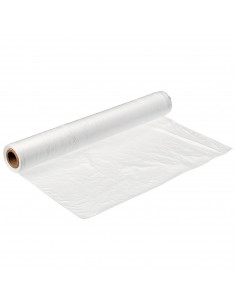 Tradineur - Rollo de plástico cubretodo, protector, cobertor antipolvo, 100 m2, pintura, suciedad, humedad, cubrir suelos, muebl