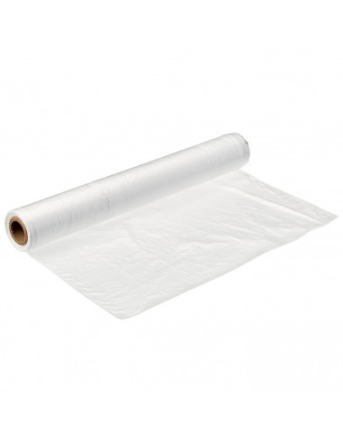 Tradineur - Rollo de plástico cubretodo, protector, cobertor antipolvo, 100 m2, pintura, suciedad, humedad, cubrir suelos, muebl