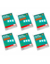 Tradineur - Pack de 6 protectores de plástico salvalluvias, cubre todo, cobertor antipolvo, pintura, cubrir muebles, ropa, 30 mi