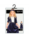 Tradineur - Disfraz de dama medieval infantil, poliéster, incluye vestido y cinta de cabeza, carnaval, Halloween, arde lucus, co