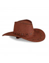 Tradineur - Sombrero vaquero para adulto, poliéster, gorro para disfraces, accesorio de carnaval, Halloween, cosplay, fiestas (M