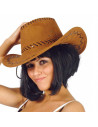 Tradineur - Sombrero vaquero para adulto, poliéster, gorro para disfraces, accesorio de carnaval, Halloween, cosplay, fiestas (M