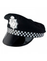 Tradineur - Gorra de policía infantil, poliéster, sombrero de niño, gorro para disfraces, accesorio de carnaval, Halloween, cosp