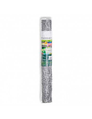 Tradineur - Valla, malla metálica galvanizada hexagonal gris, 0,5 x 3 m, cierre de alambre en rollo, mallado 40 x 40 mm, ideal p