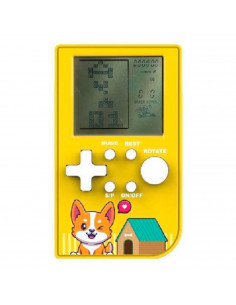 Tradineur - Consola de juegos de ladrillos portátil, rompecabezas clásico, 26 juegos incorporados, funciona con pilas, 14 x 7 x