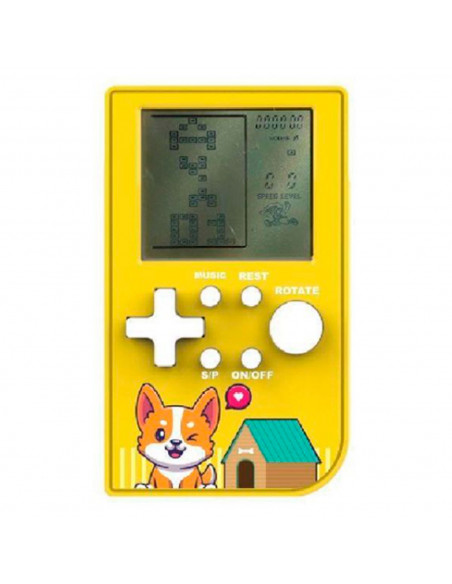 Tradineur - Consola de juegos de ladrillos portátil, rompecabezas clásico, 26 juegos incorporados, funciona con pilas, 14 x 7 x Tradineur - Consola de juegos de ladrillos portátil, rompecabezas clásico, 26 juegos incorporados, funciona con pilas, 14 x 7 x