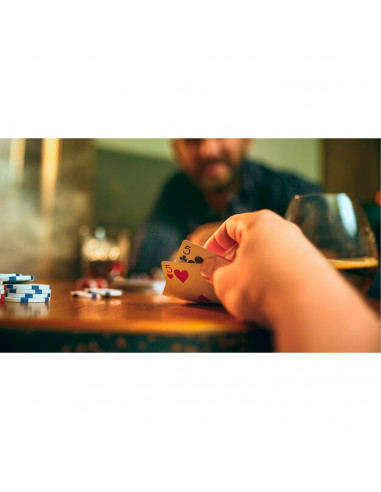 Tradineur - Set de 100 fichas de póker, caja metálica, incluye botón de dealer, regalo, cumpleaños, Navidad, juegos de mesa - 19