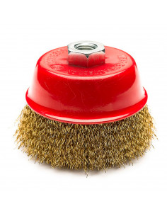 Cepillo de alambre amoladora, cepillo circular de acero, cepillo para taladro, diámetro 8 cm