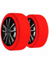 Tradineur - Cadenas de nieve para coche Textiles - Talla: M - Resistente y reutilizable - No daña llantas de ABS/ESP - Apto para