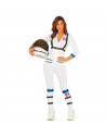Tradineur - Disfraz de astronauta para adulto, 100% poliéster, incluye mono, atuendo de carnaval, Halloween, cosplay, fiestas (M