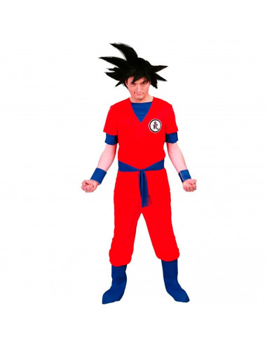 Tradineur - Disfraz de fighter para adulto, poliéster, guerrero oriental, artes marciales, atuendo de carnaval, Halloween, cospl