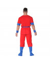 Tradineur - Disfraz de fighter para adulto, 100% poliéster, guerrero oriental, artes marciales, atuendo de carnaval, Halloween,