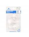 Pack de 3 colgadores de gancho con ventosa reutilizables sin agujeros para cocina baño
