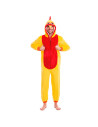 Tradineur - Disfraz de gallo para adulto, poliéster, incluye mono con capucha, atuendo divertido de carnaval, Halloween, cosplay