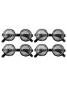 Tradineur - Pack de 4 gafas de empollón para jóvenes y adultos, complementos de disfraces para carnaval, halloween u otras celeb