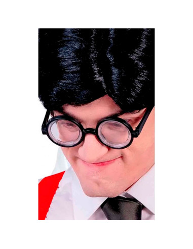 Tradineur - Pack de 4 gafas de empollón para jóvenes y adultos, complementos de disfraces para carnaval, halloween u otras celeb