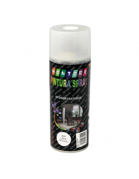 Montoro - Bote de pintura en spray, color laca, A31 400 ml, válido para multitud de superficies de interior y exterior: madera,
