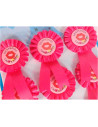 Tradineur - Pack de 6 chapas de despedida de soltera con la frase "Despedida Cachonda" - Fabricado en Plástico - Ideal para fies