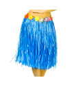 Tradienur - Pack de 2 faldas Hawaianas de 60 cm - Fabricado en poliéster - Ideal para fiestas de disfraces, carnaval o Halloween