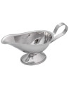 Tradineur - Salsera aladino con asa, acero inoxidable, apta para uso alimentario, recipiente para servir salsas, cocina, 18 cm