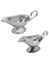 Tradineur - Set de 2 salseras aladino con asa, acero inoxidable, aptas para uso alimentario, recipientes para servir salsas, coc