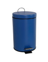 Tradineur - Papelera con pedal y cubo interior extraible, metal y plástico, cubo basura, reciclaje, fácil vaciado, 3 litros, 26