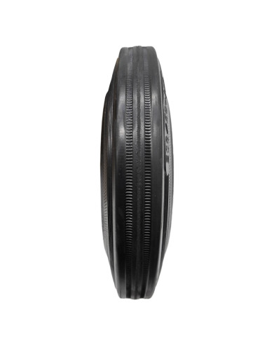 Tradineur - Rueda maciza para carretilla, estructura de hierro, eje de 20 mm, repuesto, jardín, obra, almacenes - Ø 200 mm 
