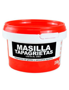 Tradineur - Masilla tapagrietas, retapado, reparación de grietas, agujeros, albañilería, uso interior, fabricado en España (Blan