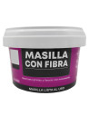 Tradineur - Masilla con fibra, retapado, reparación de grietas, fisuras en movimiento, albañilería, uso exterior, fabricado en E