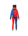 Tradineur - Disfraz de dangerous girl para adolescente, Harley Quinn, poliéster, incluye chaqueta con camiseta y pantalón, atuen