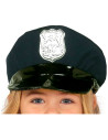 Tradineur - Disfraz de policía niña, poliéster 100%, incluye gorra, vestido y cinturón, atuendo infantil de carnaval, Halloween,