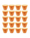 Tradineur - Pack de 20 tapones de corcho para botellas - Forma de Cono - Ideal para garrafas, botes, frascos, bar, restaurante,
