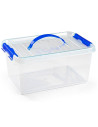 Tradineur - Caja de almacenamiento con asa, nº 22, plástico, contenedor, juguetes, libros, ropa, mantas, fabricada en España (8