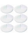 Tradienur - Pack de 6 bandejas y blondas redondas - Fabricación de cartón que incluyen blondas caladas 100% reciclables - Apto p