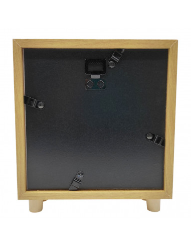Tradineur - Hucha de Primera Comunión, madera y cristal estampado, personalizable con foto de 13,3 x 13,3 cm, regalo orignal, 16