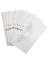 Tradineur - Pack de 40 invitaciones con diseño de sobre para Primera Comunión, papel, invitar familia, amigos, fiestas, celebrac