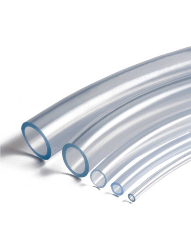Tradineur - Tubo Transparente de 15 Metros - Diámetro de 8 mm - Fabricado en PVC - Ideal para uso doméstico, industrial o agríco