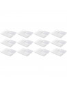 Tradienur - Pack de 12 bandejas y blondas rectangulares - Fabricación de cartón que incluyen blondas caladas 100% reciclables -