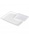 Tradienur - Pack de 12 bandejas y blondas rectangulares - Fabricación de cartón que incluyen blondas caladas 100% reciclables -