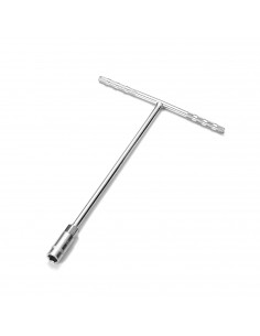 Tradineur - Llave Hexagonal de 15 mm - Fabricado en Acero - Forma de T - Herramienta de garage, Reparación de Neumático